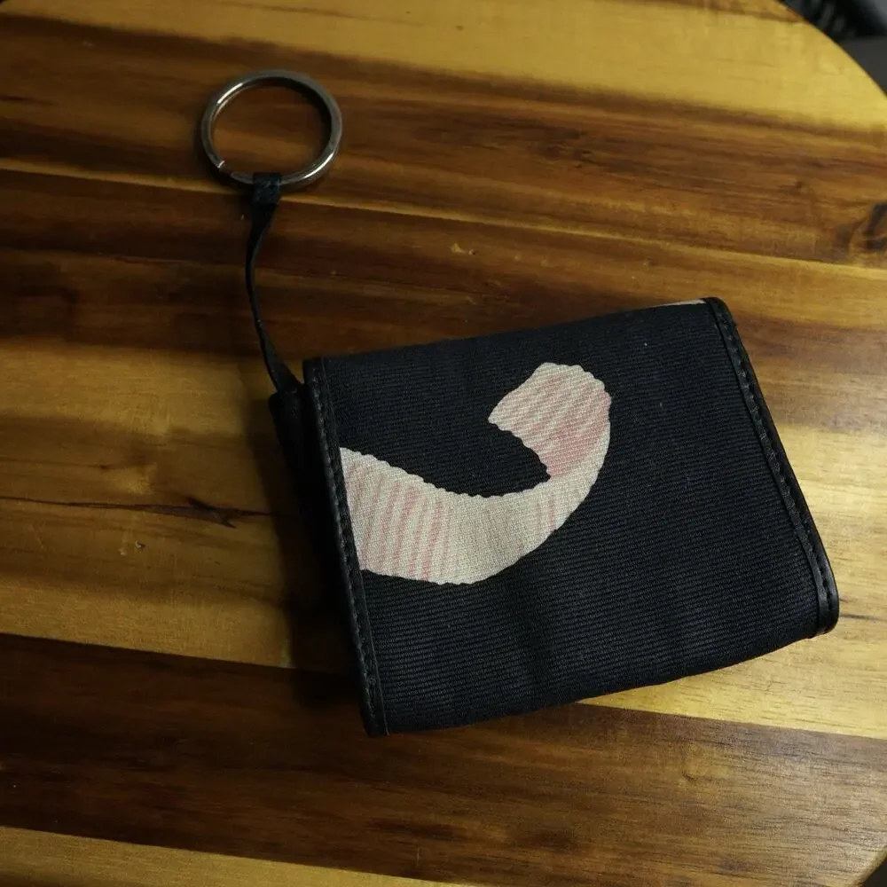 Authentic Salvatore Ferragamo Gancini Canvas Pouch